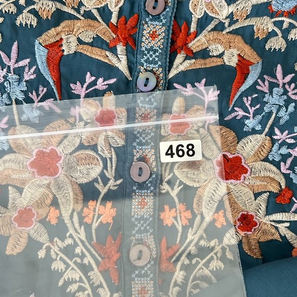 Sundance‎ Cordelia Tunic Floral Embroidery. Cupro. Medium - Picture 15 of 15